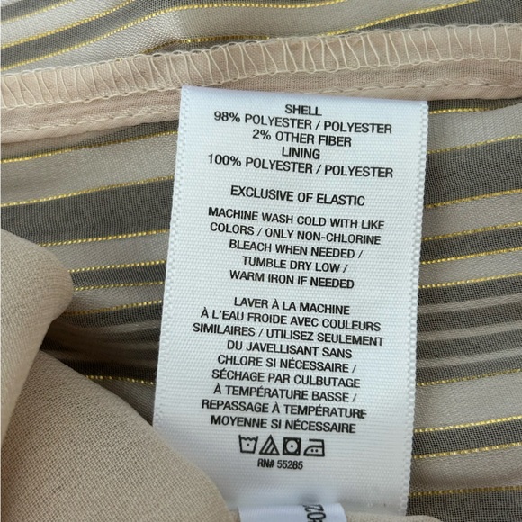 Express Halter Neck Striped Tiered Beige Ruffle Maxi Dress, Size S - Picture 5 of 10